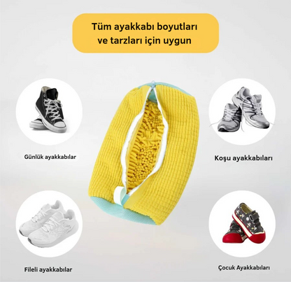 Atorban Ayakkabı Yıkama Torbası – Premium Dolgulu File