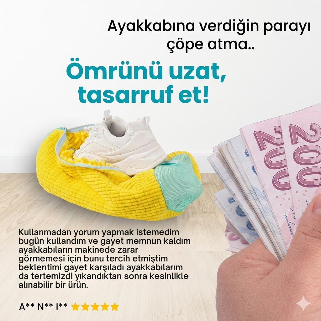 Atorban Ayakkabı Yıkama Torbası